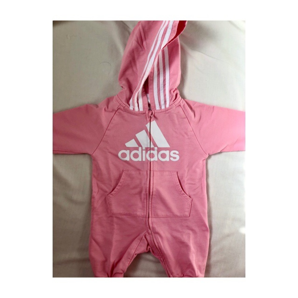 Baby Girl Pink Adidas Jumpsuit
